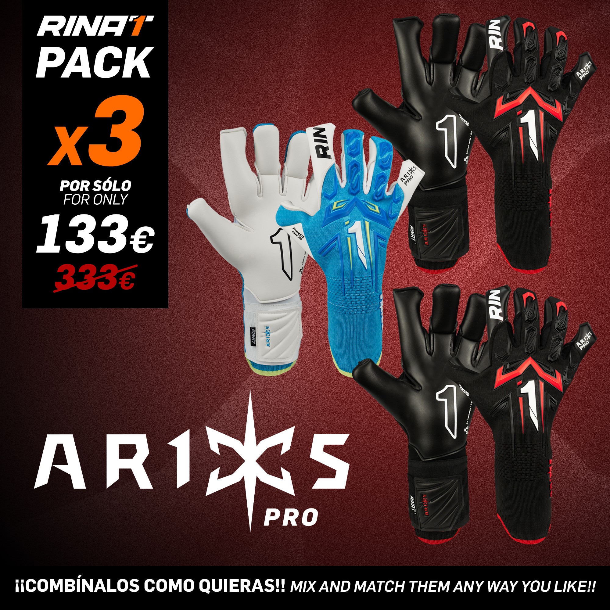 PACK ARIES X PRO x3