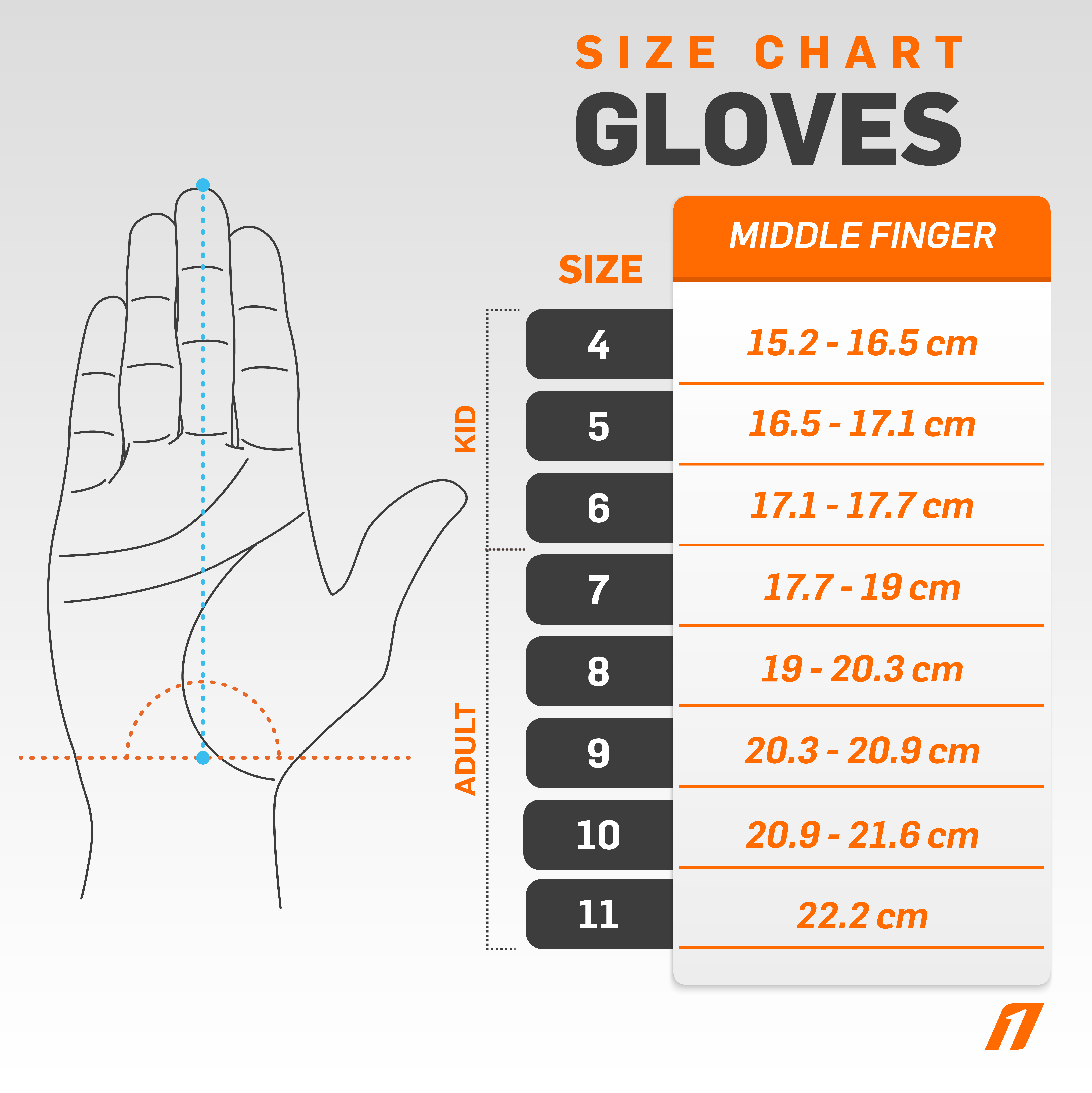 Size chart Gloves